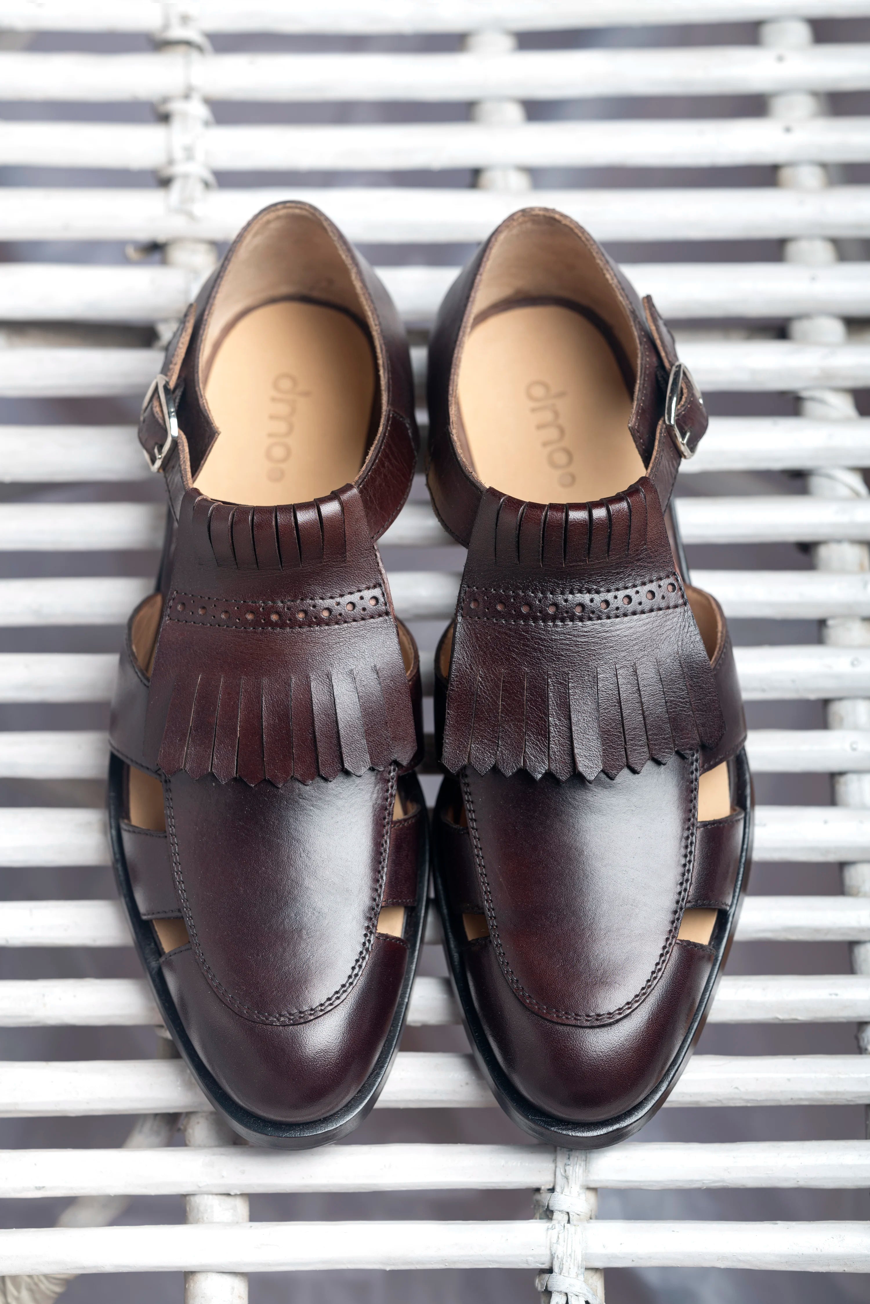 Pesha Fronzo | Tan Peshawari Insprired leather Shoes